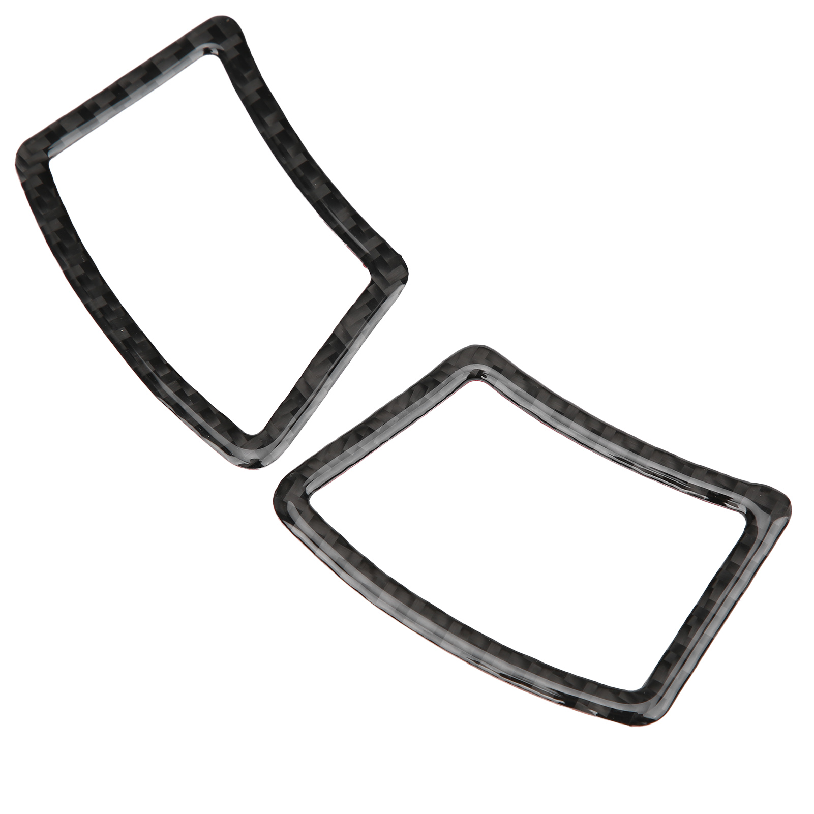 2 Stück Carbonfaser-belüftungsrahmen Für Das Armaturenbrett Für Bmw 5er E60/e61 2004-2010