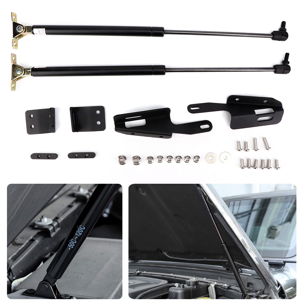 Hydraulische Motorhauben-hebestange Aus Edelstahl, Passend Für Jeep Wrangler Jk 2007–2017