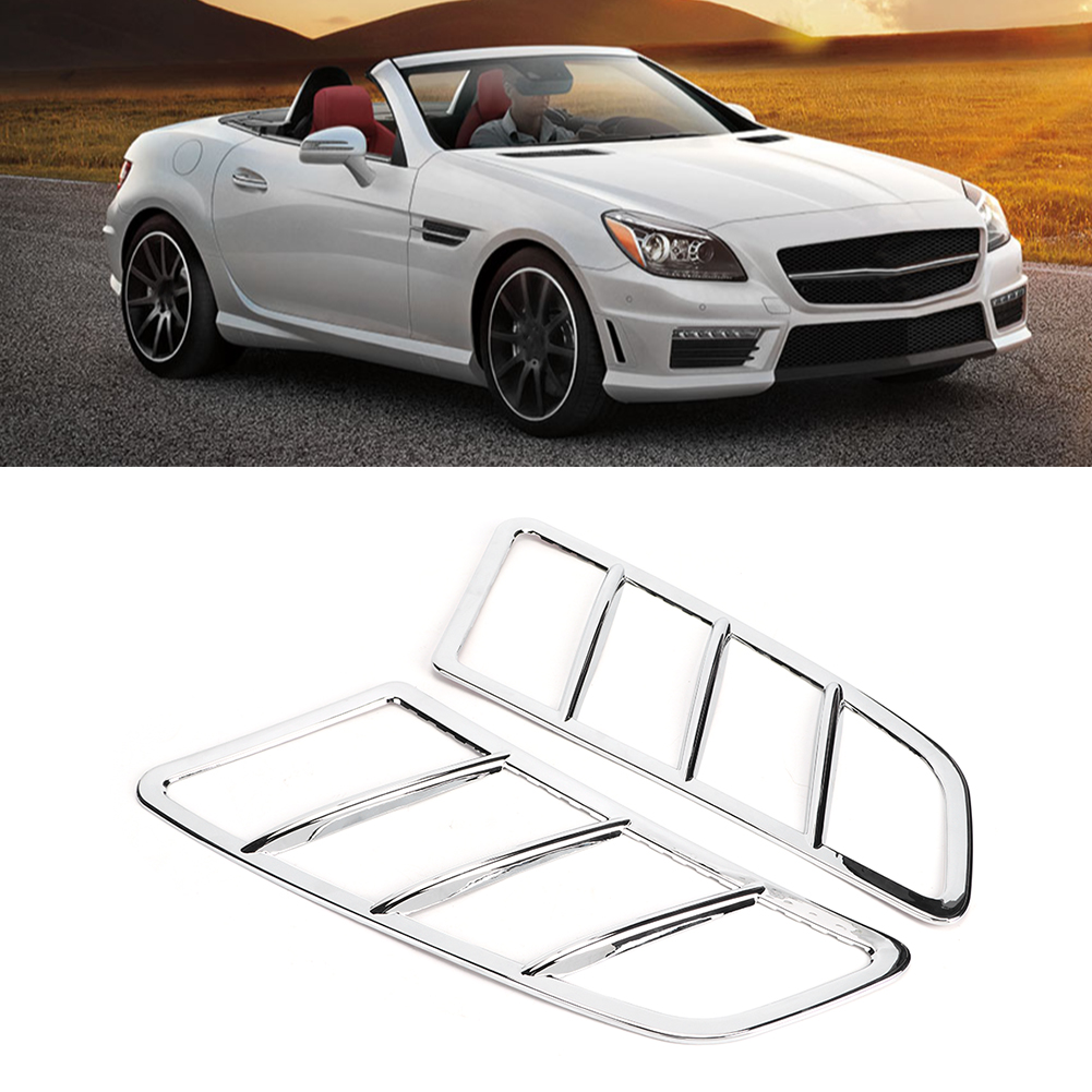 2 Stück Abs-motorhauben-dach-luftauslassabdeckungen Passend Für Mercedes Benz Slk 11-15