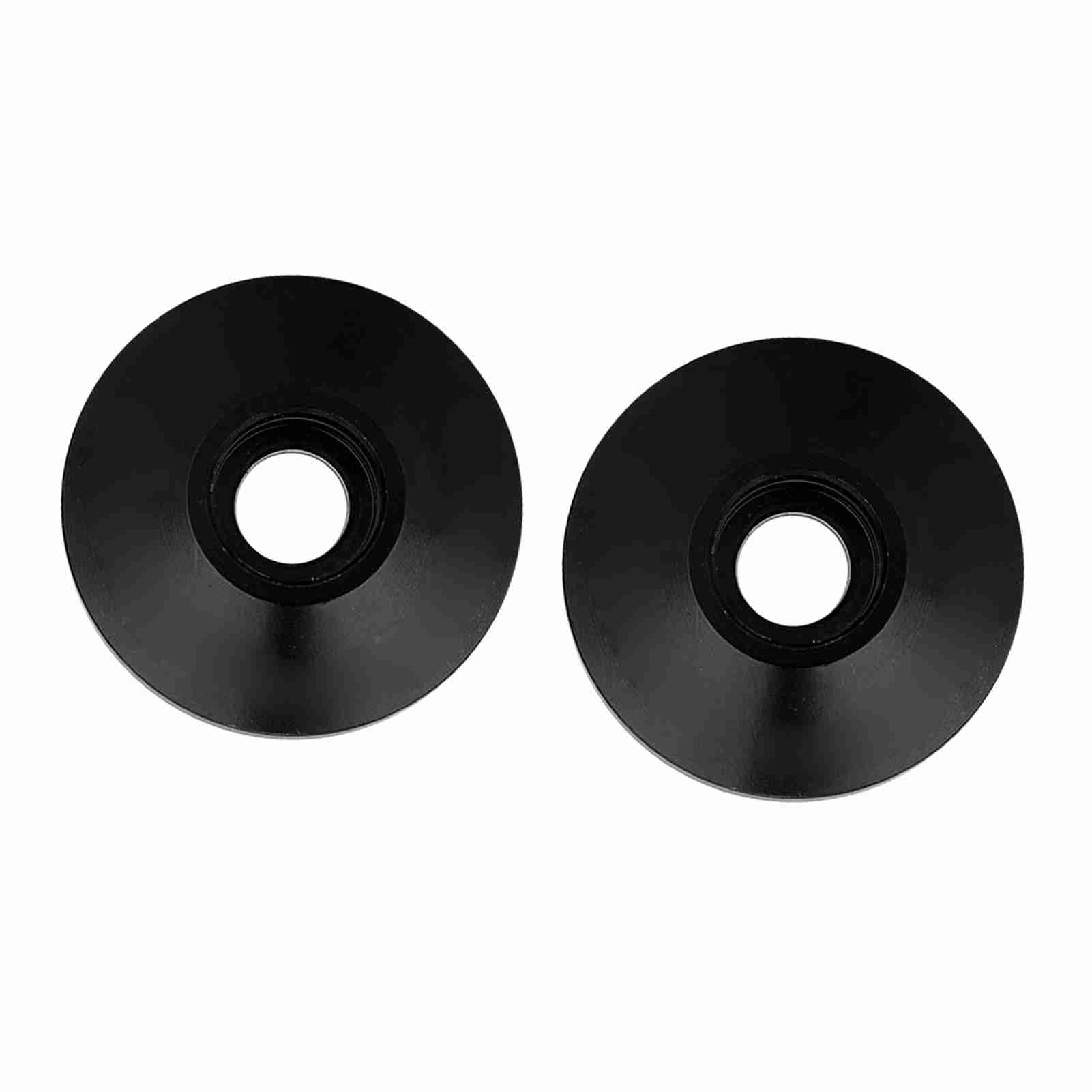 Paar Motorrad-lenkerendgriffe, Universell Cnc-gefrästes Aluminium, Schwarze Lenkerendkappen, 2-teiliges Set