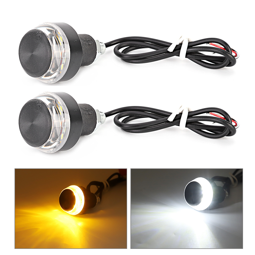 Led-blinker Für Motorradlenker, 12 V Dc, Weiß/gelb, Universell, Wasserdicht, Seitenpositionslicht