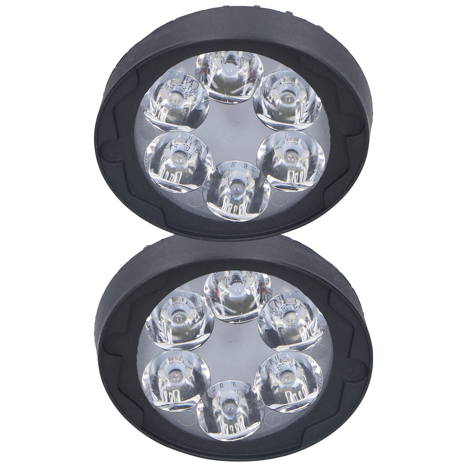 2x 12v 6led 6000k 1000lm Motorradleuchten, Rückfahrscheinwerfer, Rückspiegel, Projektor Mit Hoher/niedriger Leistung