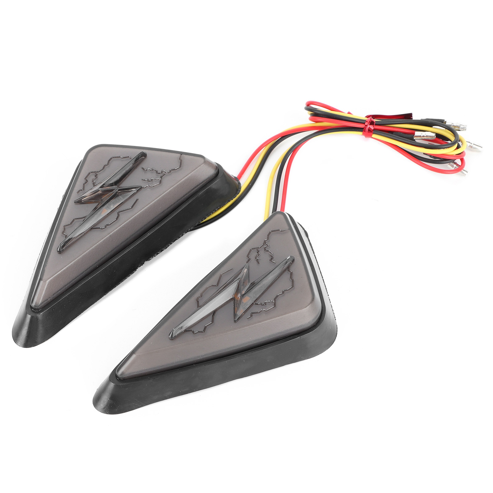 2-teilige Led-motorradblinker, Zweifarbig, Weiß Und Gelb, Universell