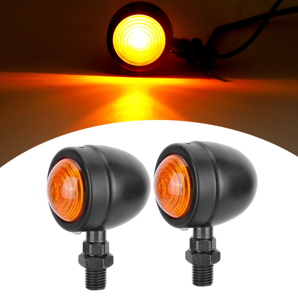 Paar Schwarz-gelbe Blinker Für Honda-motorräder, Kompakte Richtungsanzeigen, Lenkerbirnen, 2er-set, Kompatibel Mit Kleinen Modellen