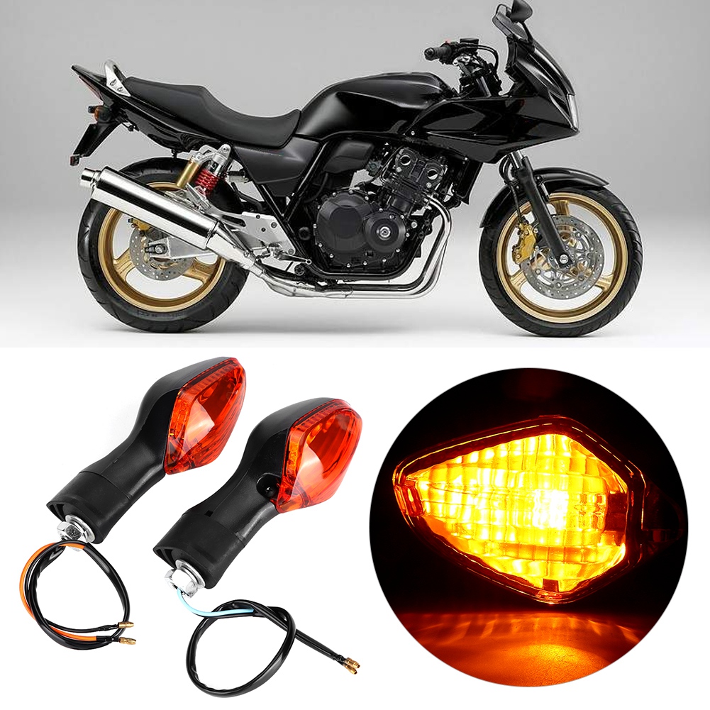 Honda Crf250l Motorradblinker, Schwarz-gelbe Blinker, Paar Modifizierte Motorradblinker, Kompatibel Mit Crf250l