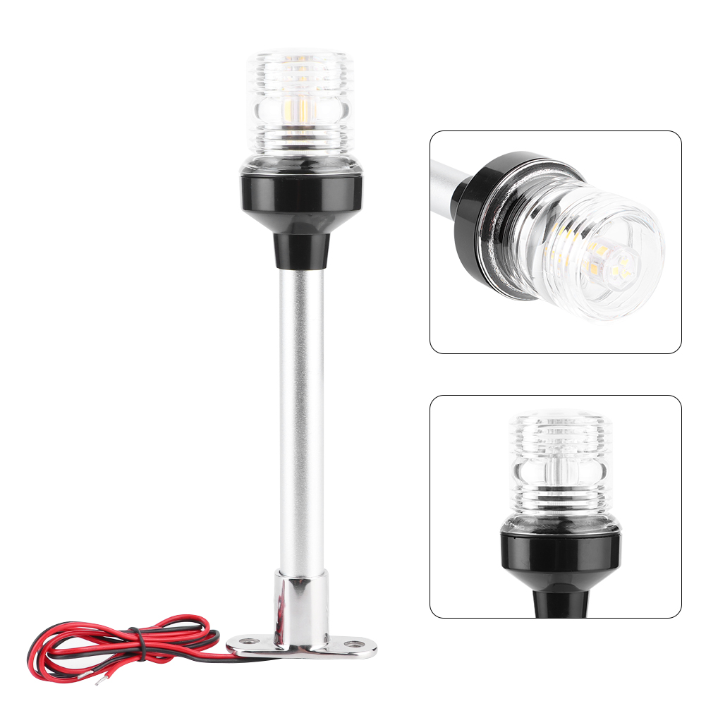 Dc12v &820924v 5w Boots-segelsignalleuchte 360 Grad Rundum Ankerhecklampe Ip66 Wasserdicht (10 Zoll)