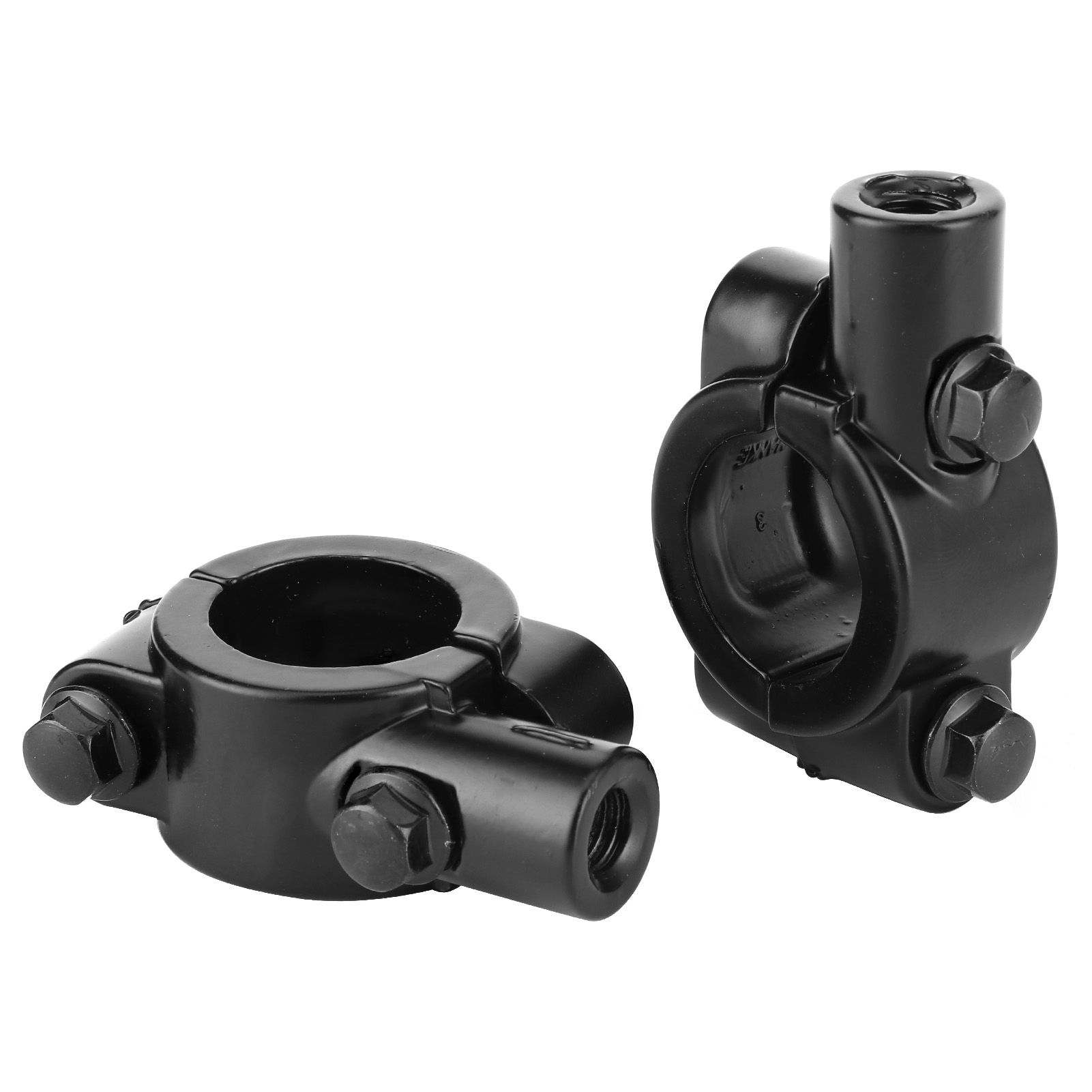 2 Stück 22 Mm (0,87 Zoll) Lenker-rückspiegel-befestigungsklemmen Für Motorrad Und Dreirad