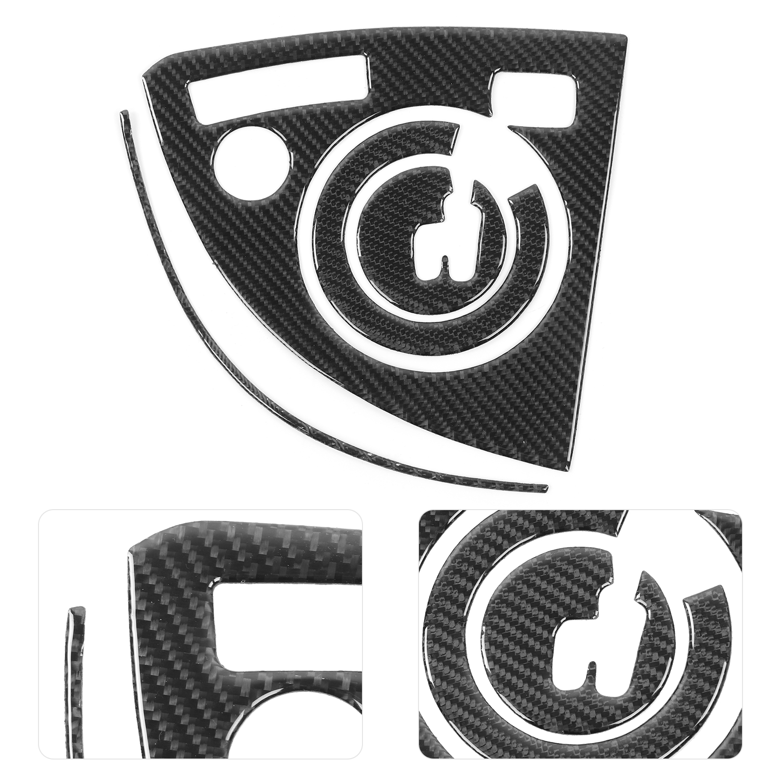 4-teiliges Set Carbonfaser-schutzfolien Für Schalthebelblende Und Konsolendekoration Für Toyota Prius 2012–2015 (rechtslenker)
