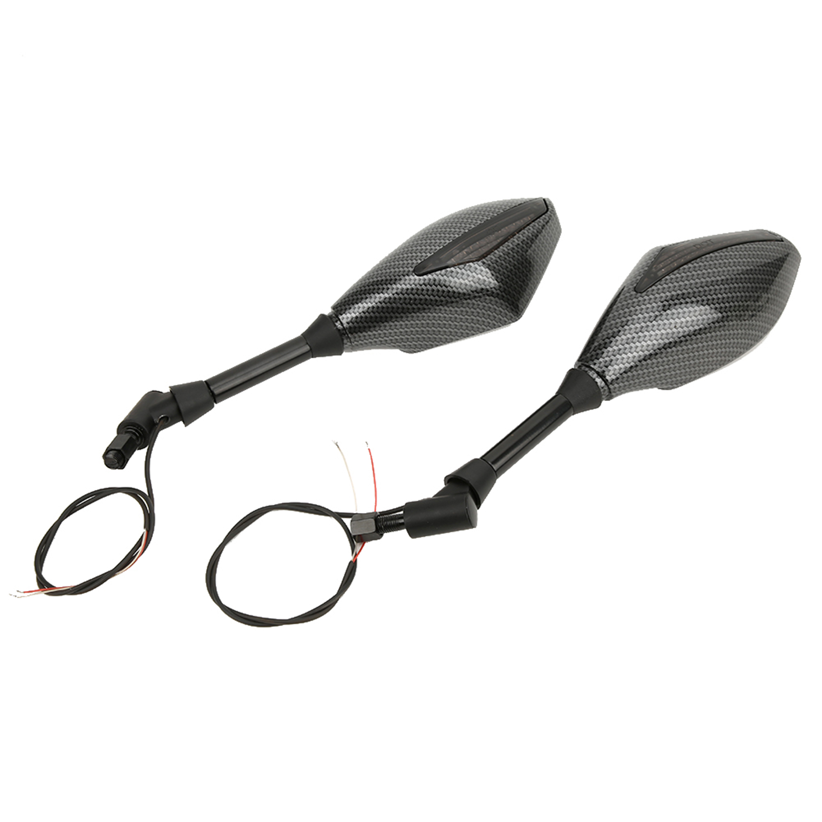 Led-seitenrückspiegel Mit Blinkern Für 10-mm-lenker Motorräder