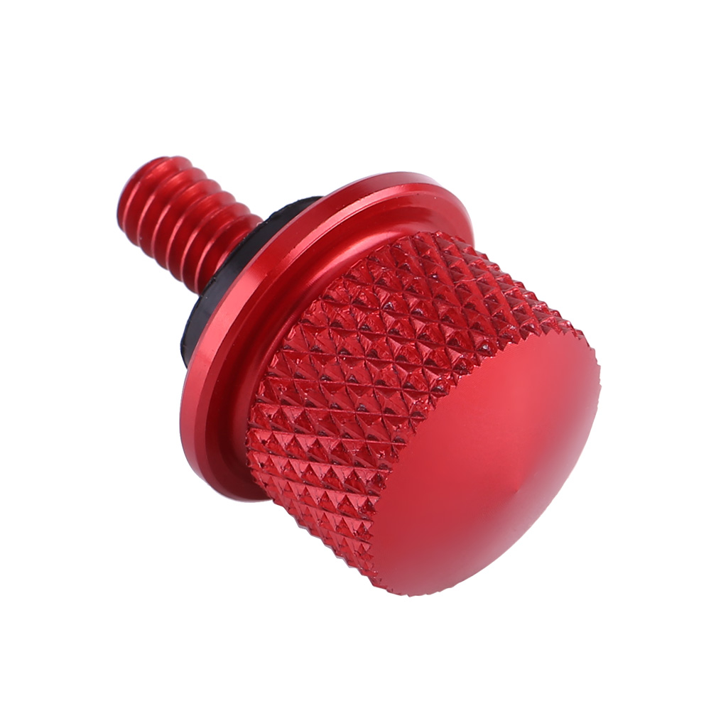 Rote Aluminium-motorradsitzschraube Hinten, 1/4" (6 Mm) Gewinde, Universalschraube, Sitzbefestigung, Ersatzteil, 1 Stück.