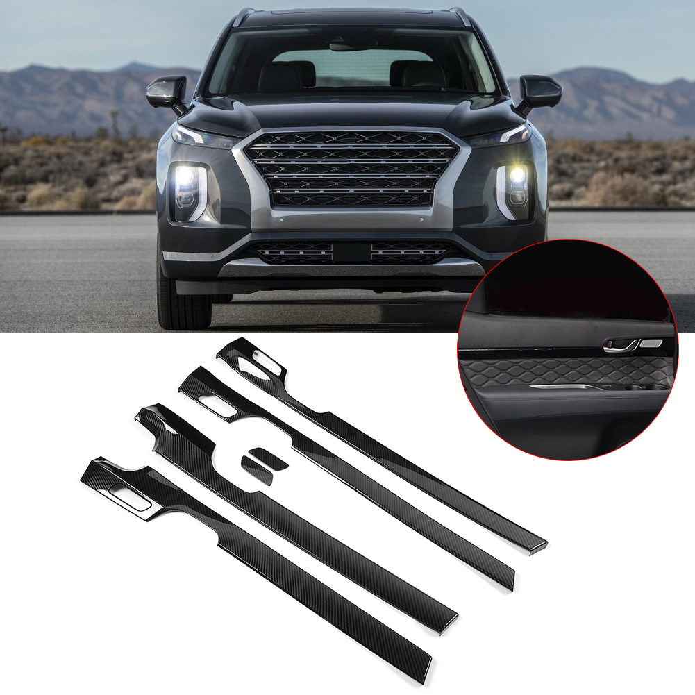 Türarmlehnen-zierleiste Im Carbonfaser-stil Für Hyundai Palisade 2019-2020