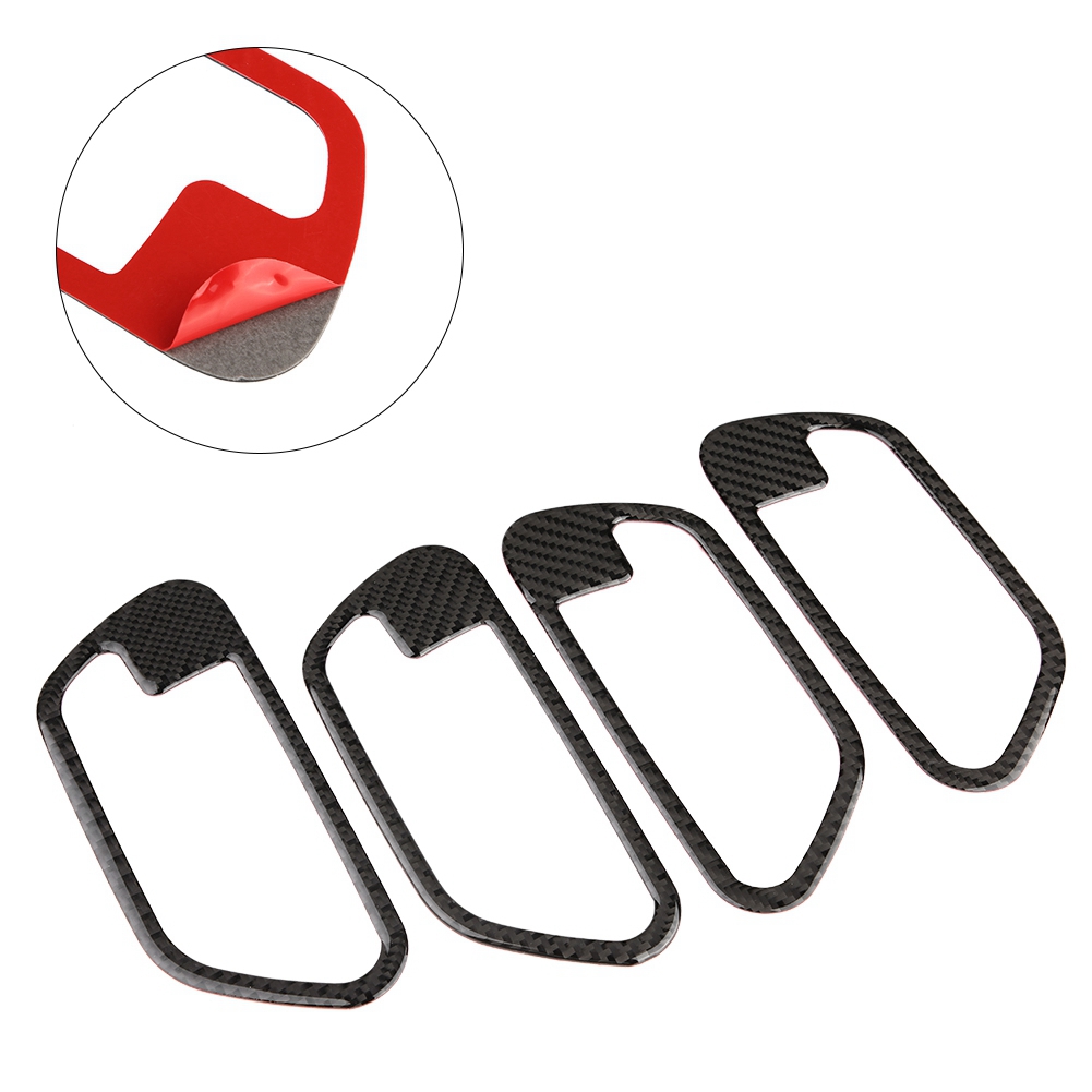4-teiliges Set Türgriff-aufkleber In Carbonfaser-optik Für Bmw 3er Und 4er (baujahre 2013–2019)