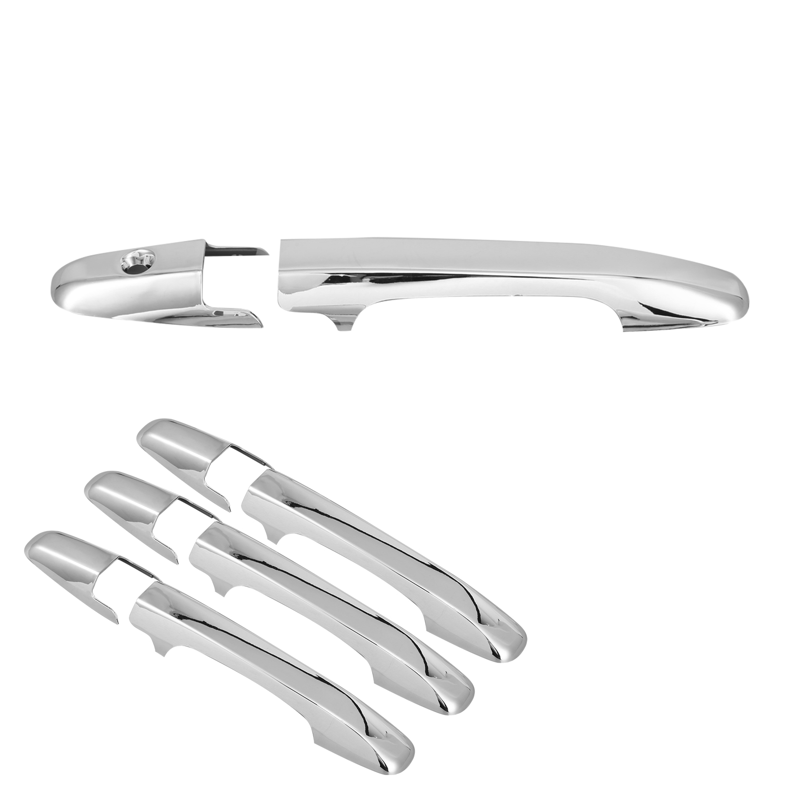 Zierleiste Für Türgriffe Außen In Chrom Für Honda Civic 8 (2006–2011), Glänzender Schutz, Autozubehör, 4-teiliges Set