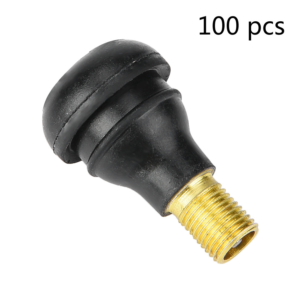 100 Tr412 Universal-gummiventile Für Auto- Und Motorradreifen, Gerader Ventilschaft, Direkter Ersatz