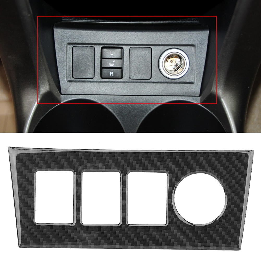 Carbonfaser-aufkleber Für Die Mittelkonsole, Zigarettenanzünder-abdeckung, Innenausstattung, Passend Für Toyota Rav4 06-12