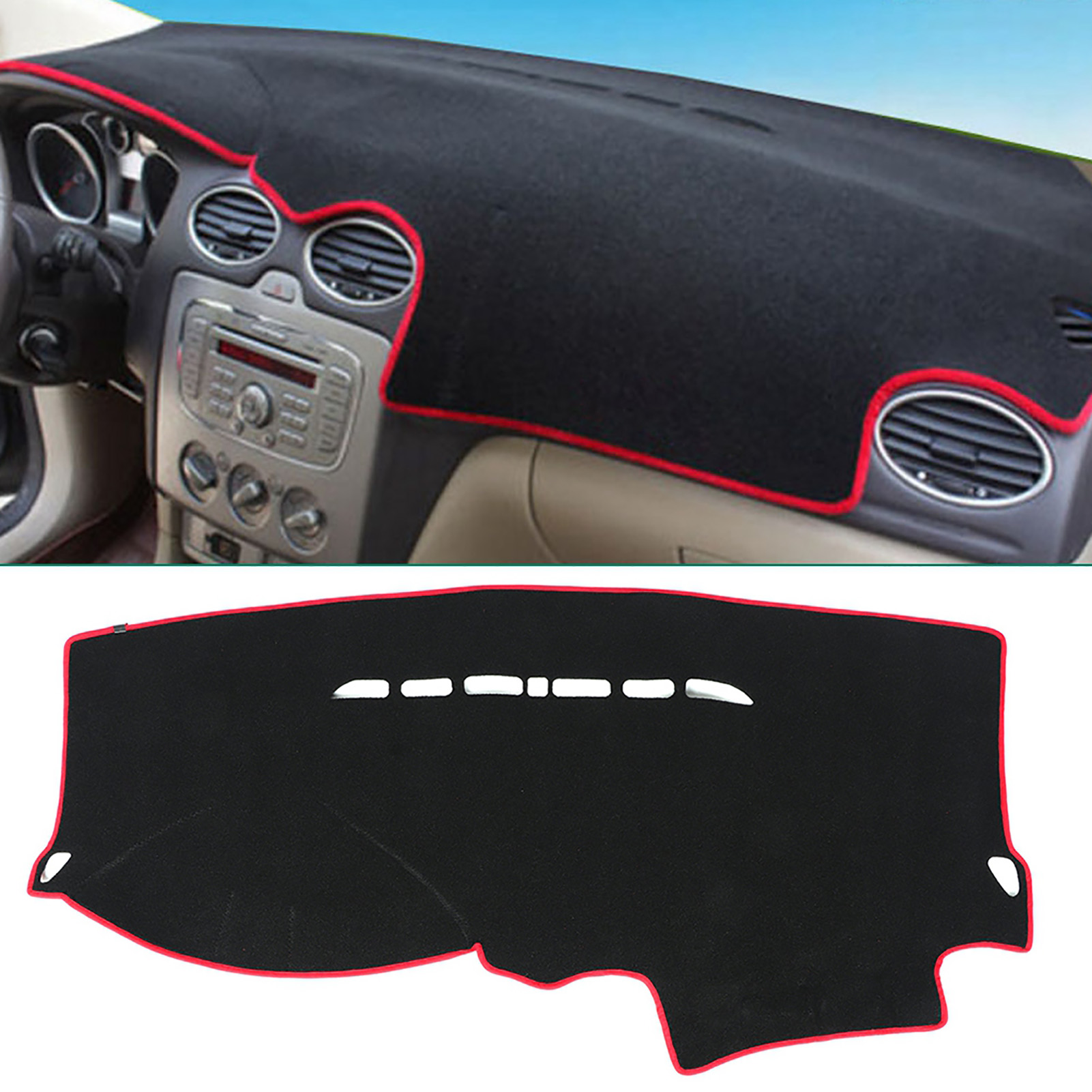 Blendschutzmatte Für Das Armaturenbrett Des Ford Focus (2005–2011), Plattformschutz, Innenausstattung, Einzelset