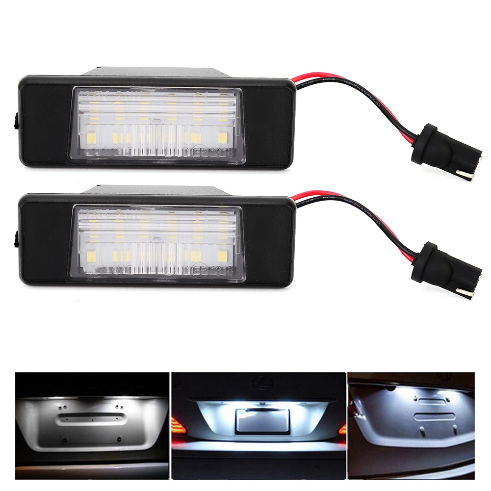 2x 18 Smd-led-kennzeichenbeleuchtung Für Nissan Pathfinder R51 (2005–2010), Weiße Kennzeichenbeleuchtung, Mineralisierende Kennzeichenbeleuchtung, Direkter Austauschsatz