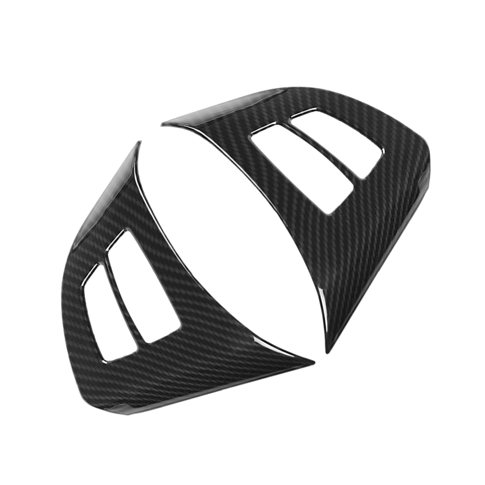 2 Stück Zierrahmen Aus Kohlefaser Für Bmw X5 E70 (2008–2013), Lenkradabdeckung In Carbon-optik, Interieurleisten