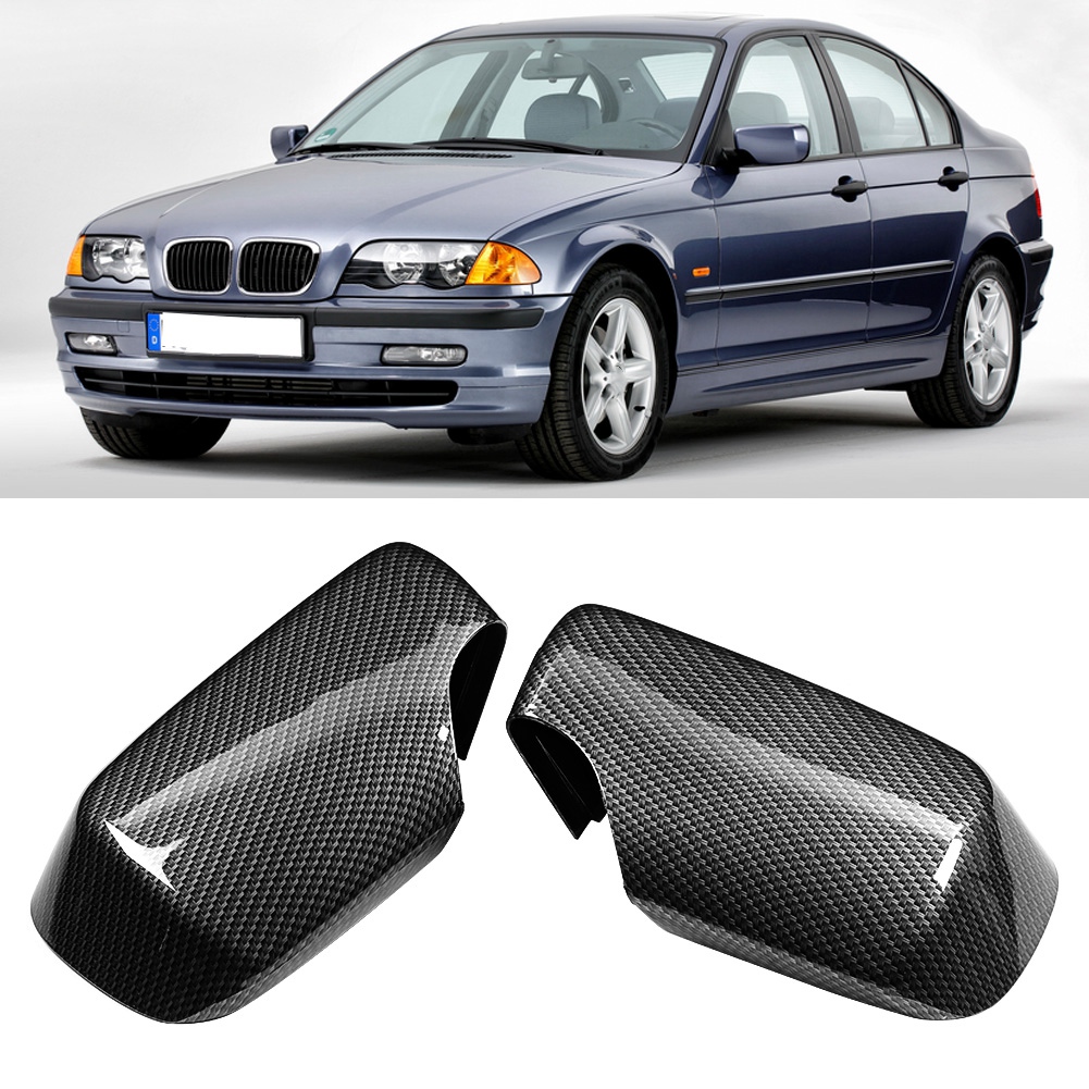 Außenspiegelabdeckung In Carbon-optik, Kratzfest, Für Bmw 3er E46 (1998–2005), Schwarz