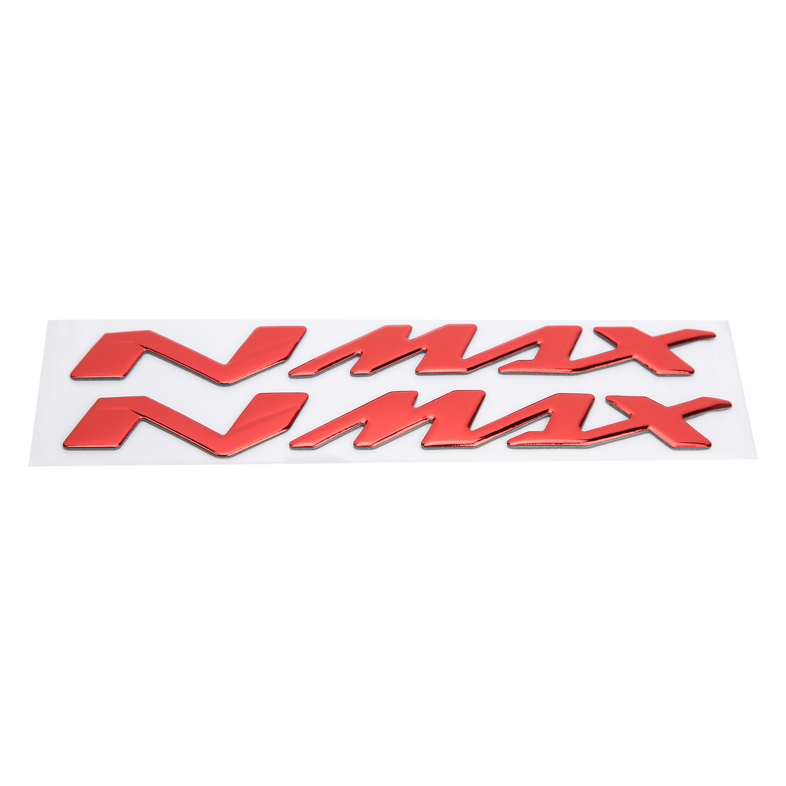 Paar 3d-motorrademblem-aufkleber Für Yamaha Nmax 155 125, Rote Geprägte Aufkleber, Individuelle Rollerzubehör-aufkleber