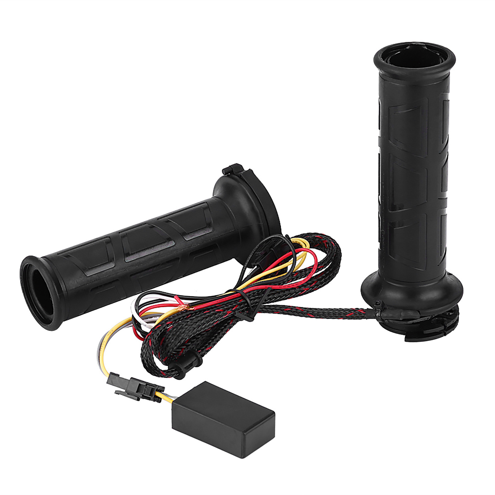 Motorrad-heizgriffe 22 Mm (7/8") - 1 Paar Rutschfeste Elektrische Griffe Für Lenker, Schnelles Aufheizen, Winterkomfort, Universell.