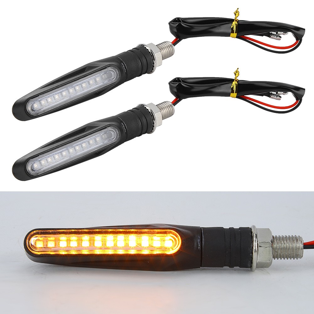 Universelle Motorradblinker Mit 12 Leds, Wasserdurchflussanzeige, 1 Paar, Flüssigkeitslichtsignal Für Motorräder