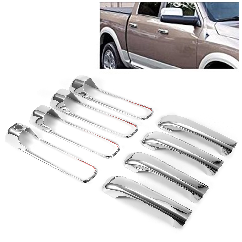 Türgriffe Aus Elektrolytischem Chrom Für Dodge Ram 1500 (2009–2015), Äußeres Ersatzteilset, Stilvolles Schutzset