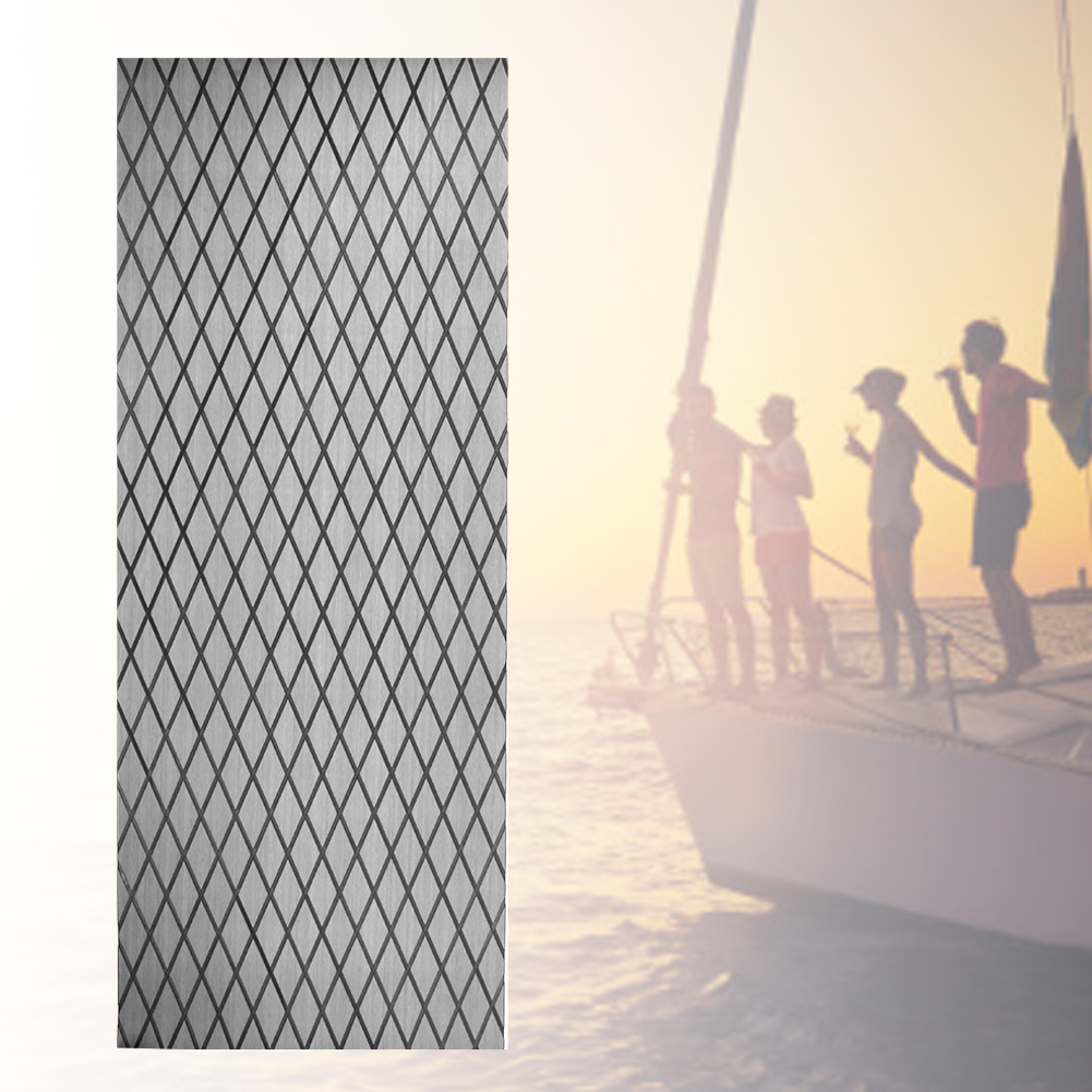 70x190cm Eva Marine Bodenmatte, Rutschfest, Selbstklebend, Dekorative Deckmatte Für Boote Und Yachten (grau Schwarz)