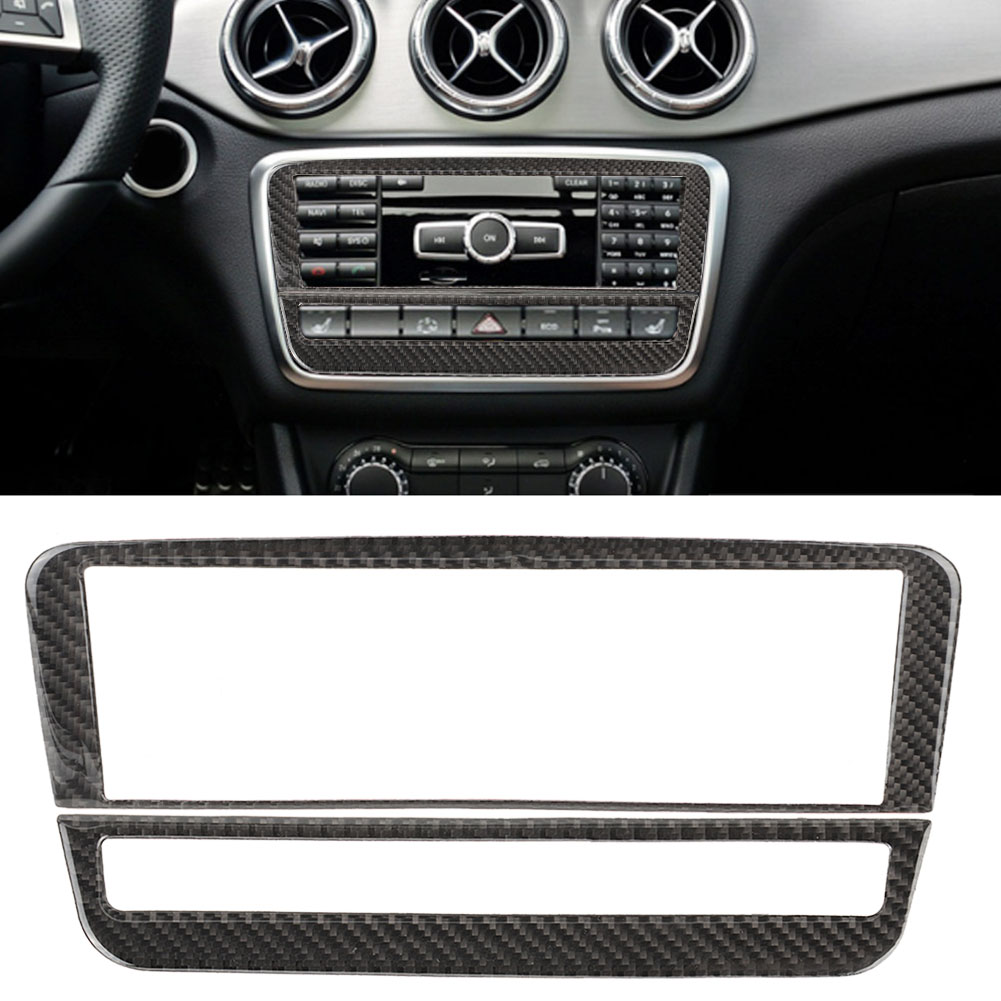Carbonfaser-zierelemente Für Das Cd-klimabedienfeld, Innenausstattung Für Mercedes-benz A-klasse, B-klasse, Gla, Cla (pure-version)