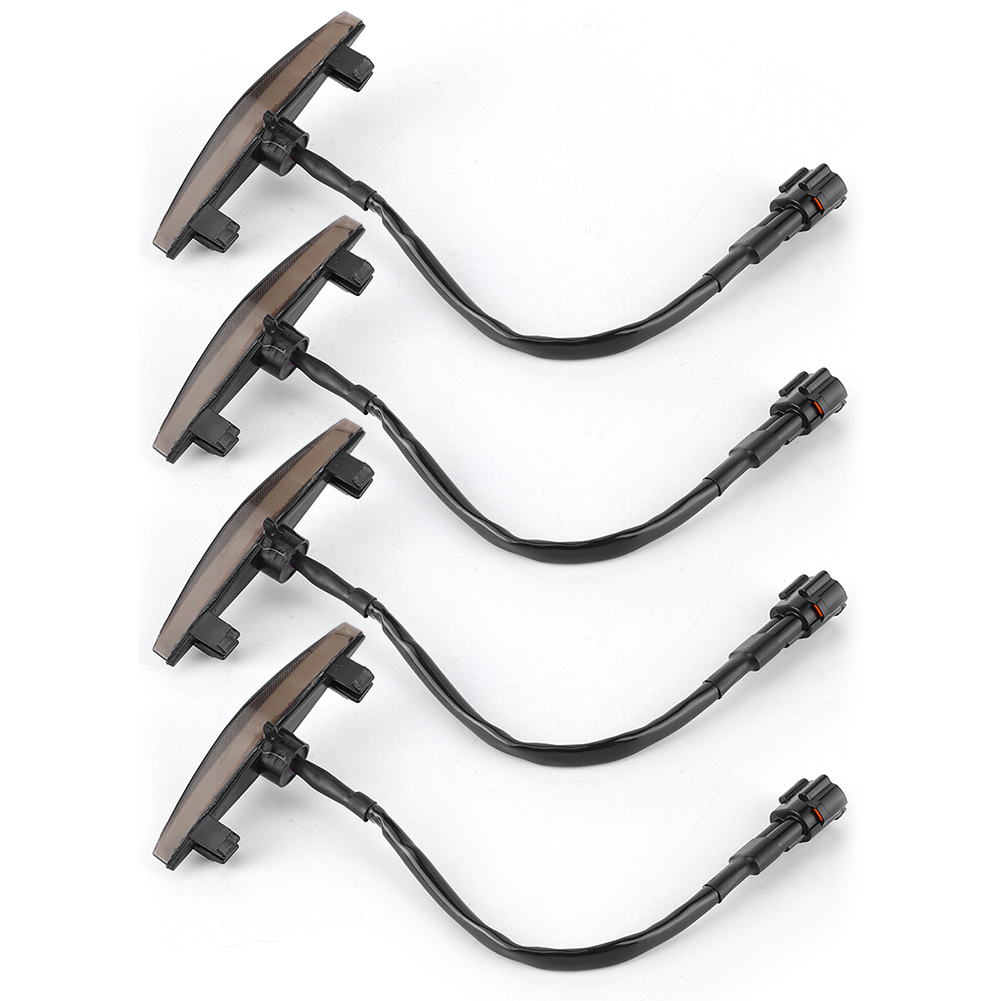 4 Stück Led-frontgrillleuchten Mit Gittereinsatz, Passend Für Toyota 4runner Trd Pro (2014–2019), Schwarzes Gehäuse, Gelbes Licht