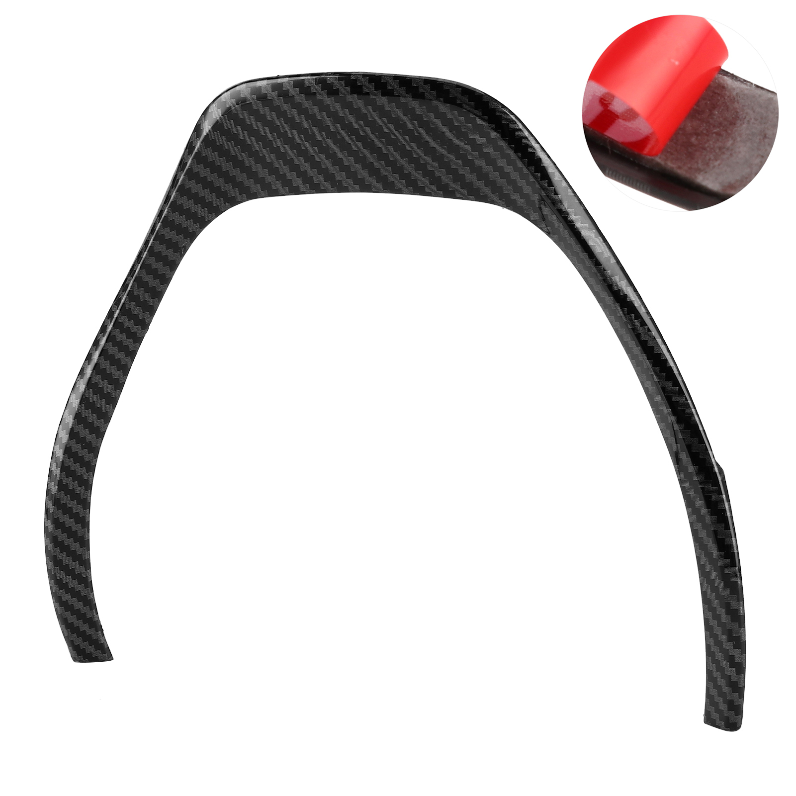 Interieur-lenkrad-zierleiste, Passend Für 3er Und 4er Bmw (f30, F31, F34, F32), Glänzend Schwarz, Carbon-optik