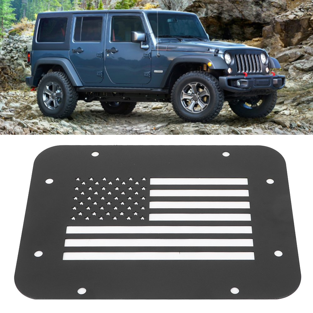 Heckklappen-lüftungsgitterabdeckung Im Us-flaggen-design, Passend Für Jeep Wrangler Jk 2- Oder 4-türer Modelle 07-18