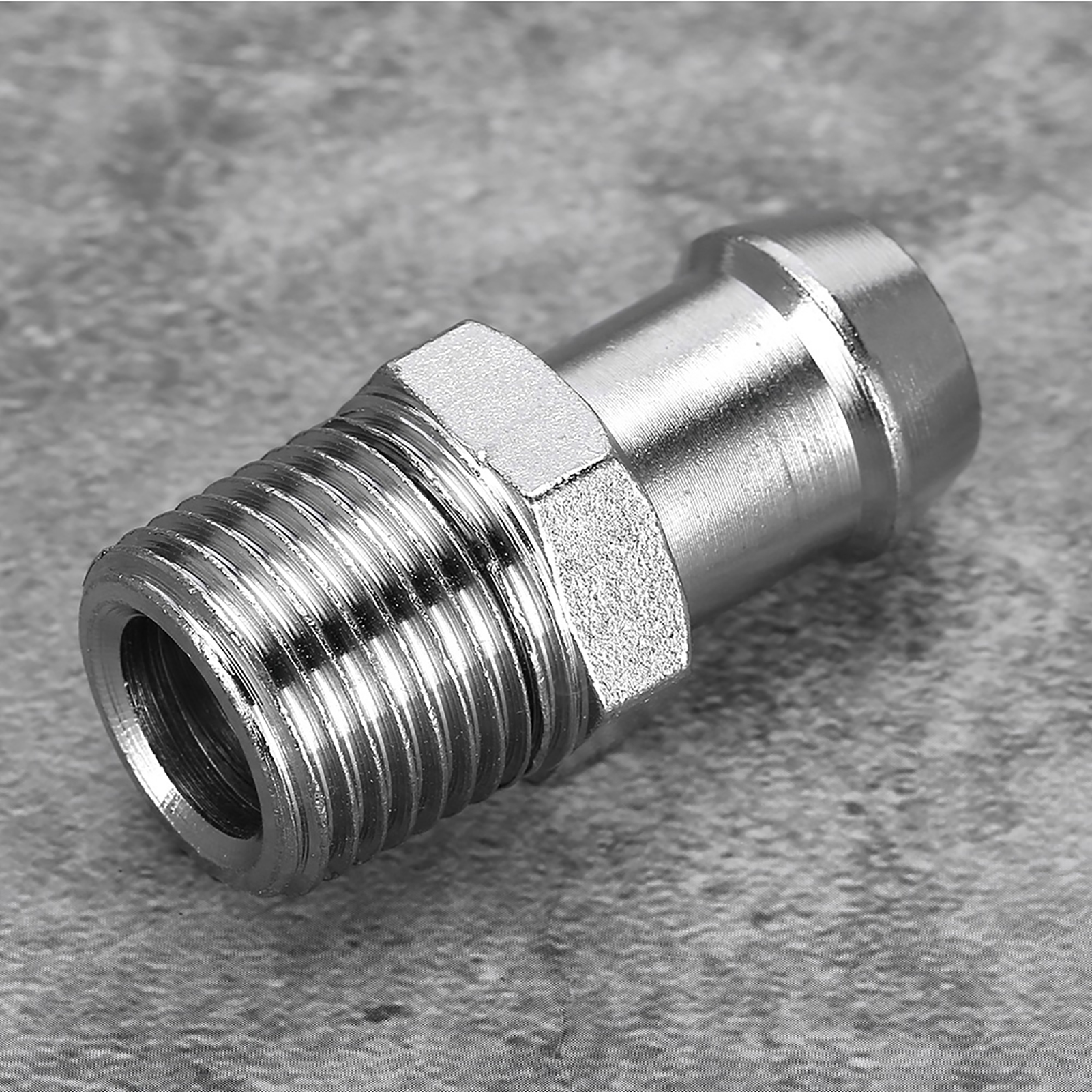 1/2"-npt-verchromter Metallanschluss Mit 5/8"-schlauchanschluss, Ansaugkrümmer-heizungsschlauch Für Chevy, Hochbelastbarer Gewindeanschluss