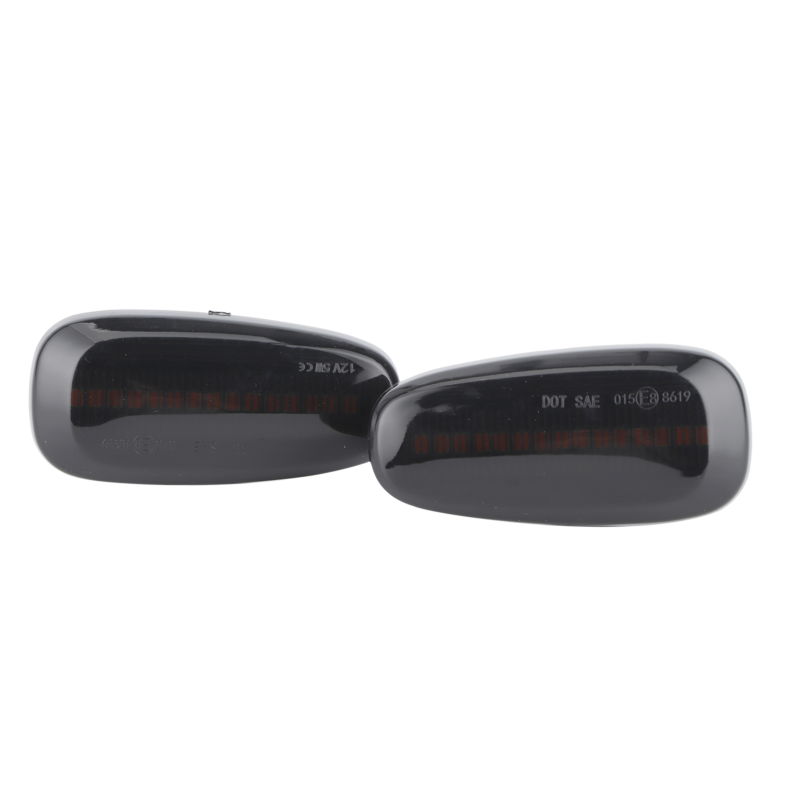 Getönte Seitenblinker Für Opel Astra (1999–2005), Kotflügelmarkierungsleuchte, Kurvenblinker, 2-teiliges Set, Schwarze Ausführung