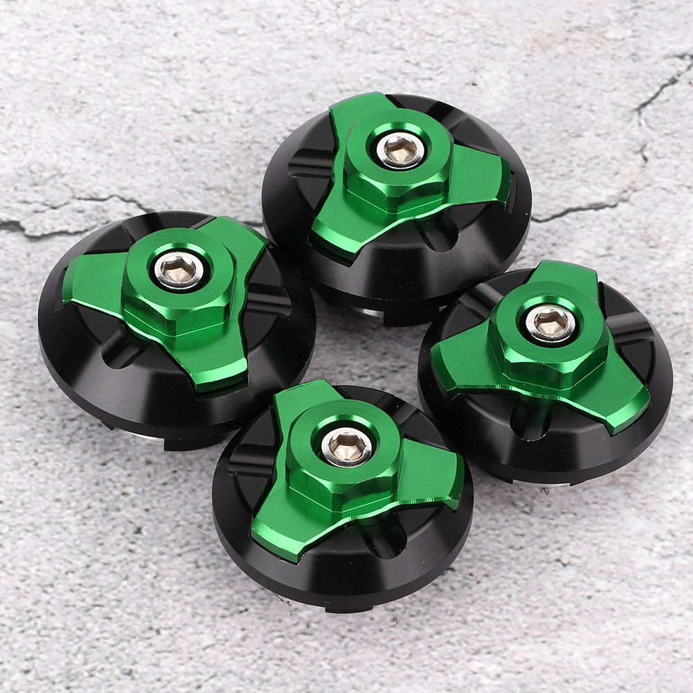 Zierabdeckung Für Motorradrahmenschrauben Aus Aluminiumlegierung, Passend Für Kawasaki Ninja 250 300, Grün