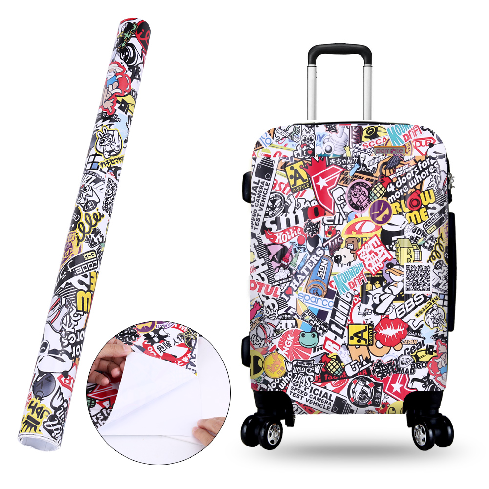 50 X 75 Cm Autoaufkleber Dekorfolie Panda Rock Graffiti Bomb Style, Selbstklebende Auto-wandaufkleberrolle, Fahrzeugpersonalisierung