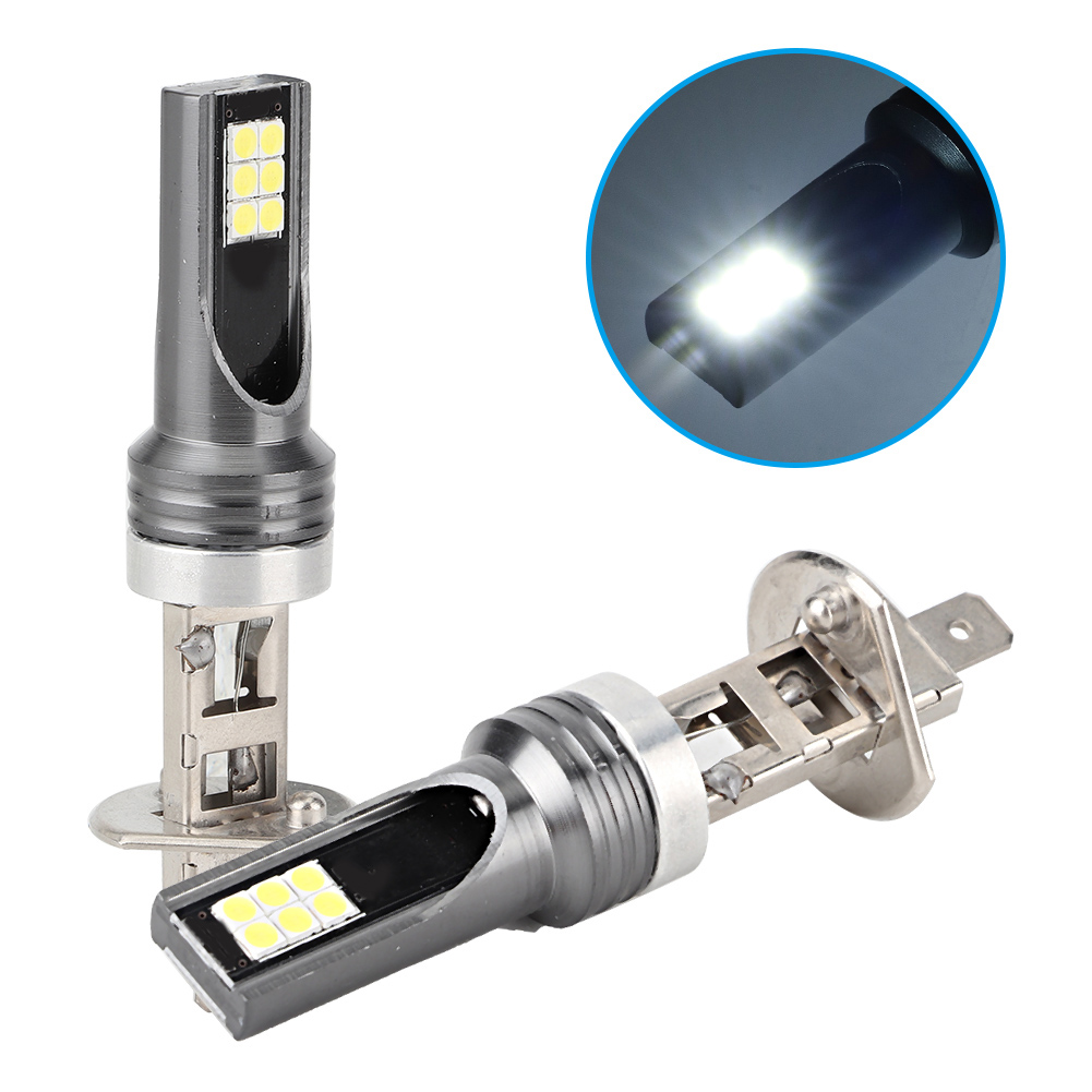 H1 3030-12led-scheinwerfer 6000k, Wasserdicht, Kfz-beleuchtung, Lampe, Autozubehör