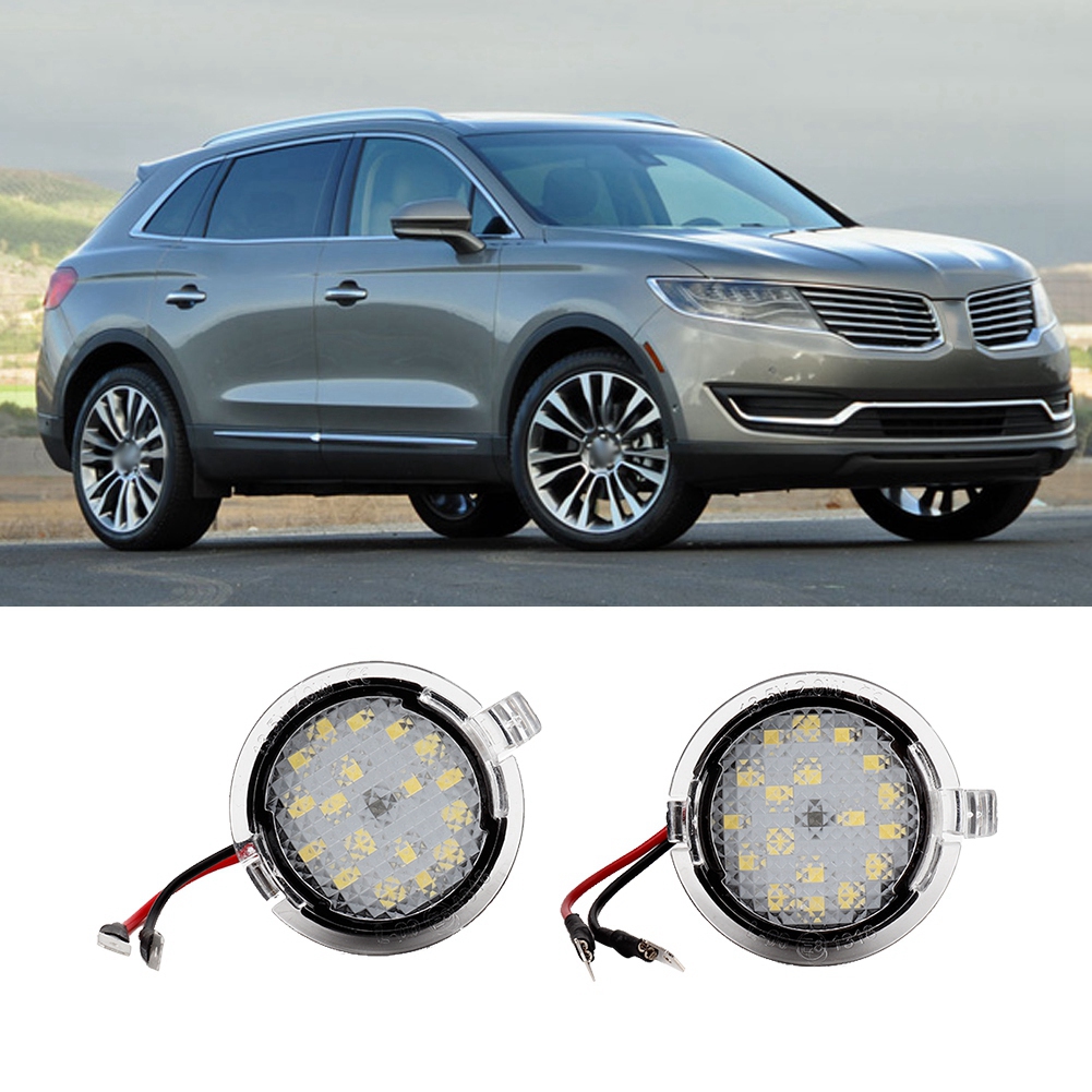 2-teilige Led-außenspiegel-bodenleuchten Für Ford, Einstiegsbeleuchtung, Autozubehör, Begrüßungsprojektor, Fahrzeugkompatibel