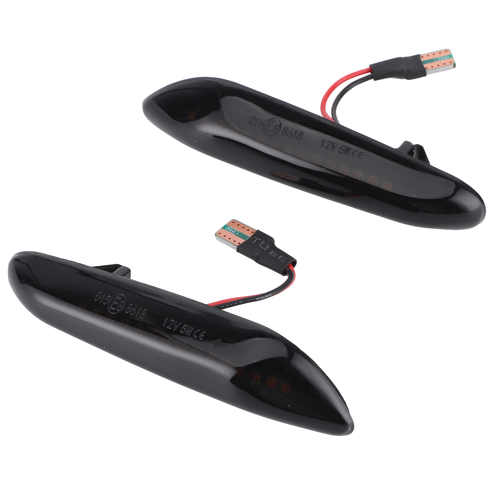 Seitenblinker Mit Bernsteinfarbenen Leds (3000 K), Getönte Gläser, Kompatibel Mit Bmw 3er E90 E91, 5er E60 E61, 1er E81 E82 E88, X1 X3 E46