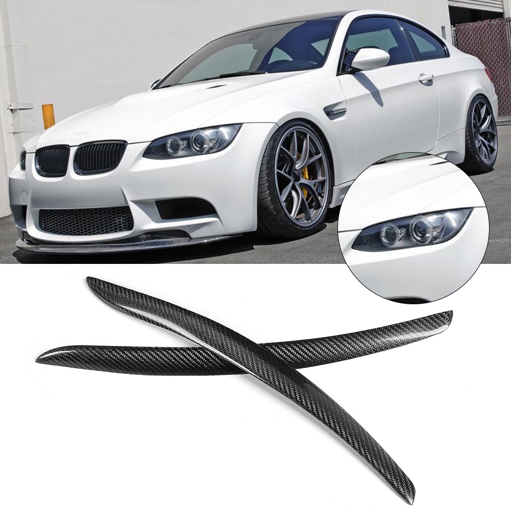 Zierleistenpaar Aus Kohlefaser Für Blinker, Scheinwerferblenden Und Scheinwerferblenden Des Bmw E92 M3 (2005–2012).
