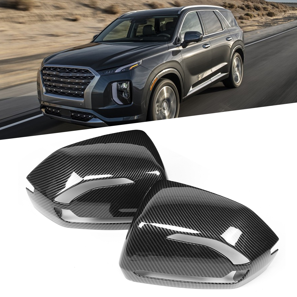 Stück Rückspiegelabdeckungen, Passend Für Hyundai Palisade 2019-2020, Carbonfaser-textur
