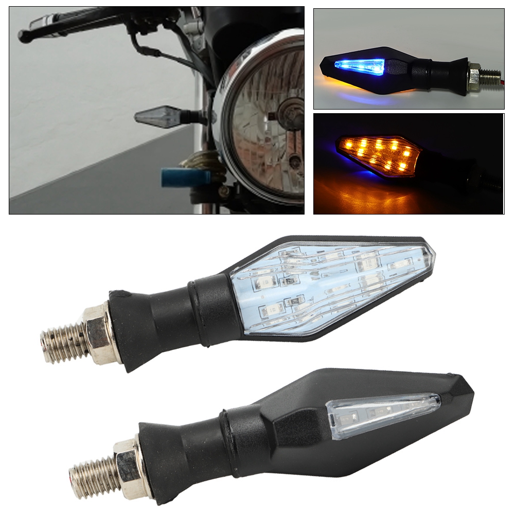 Motorradblinker, 2 Stück, 12 Leds, Zweifarbig, Für Roller, Quads Und Motorräder (mk-024)