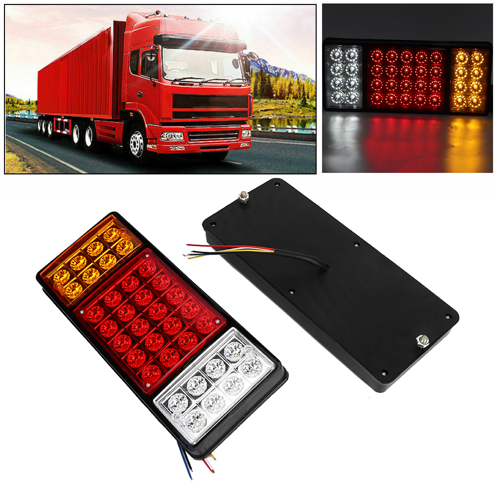 2 Stück 36-led-rückleuchten, 3 Farben, Superhelle, Wasserdichte Rückleuchten Für Lkw-anhänger
