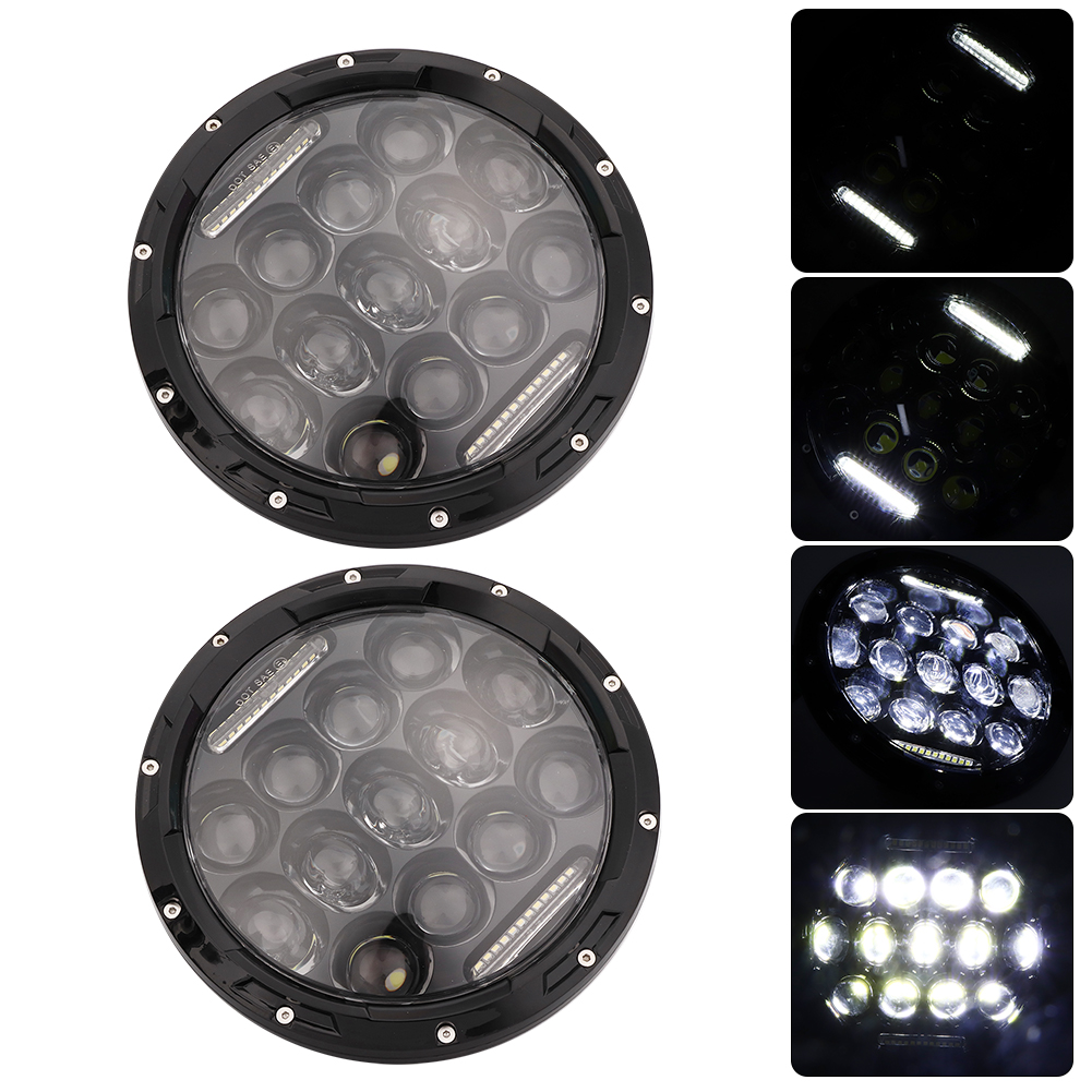 7-zoll-rundscheinwerfer Mit Led-fern- Und Abblendlicht, Passend Für Jeep Jk Tj Lj Wrangle