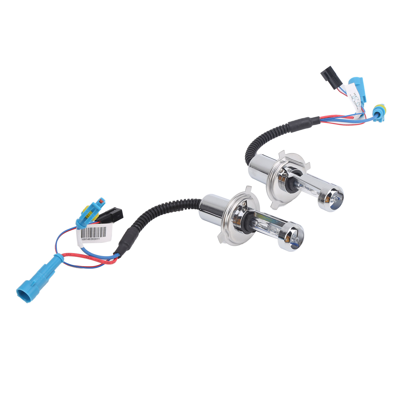 Paar H4 35w 8000k 4000lm Hellblaue Scheinwerfer, Doppelstrahl-frontlampe, Metallgehäuse, 2 Stück
