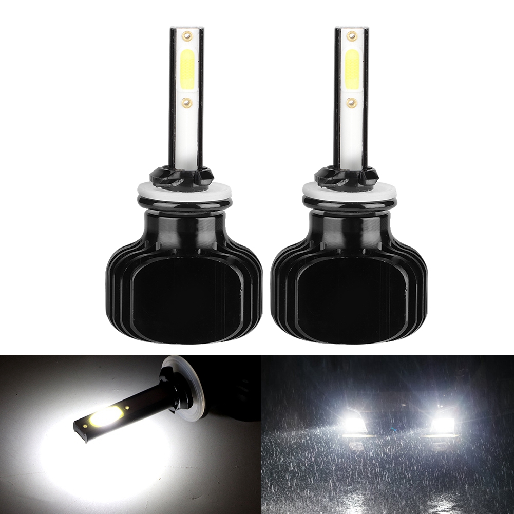 2 Led-lampen 880/881 6000k Kaltweiß Für Autoscheinwerfer, H8/h9/h11-lampe, Leistungsstarke Beleuchtung, 2er-pack