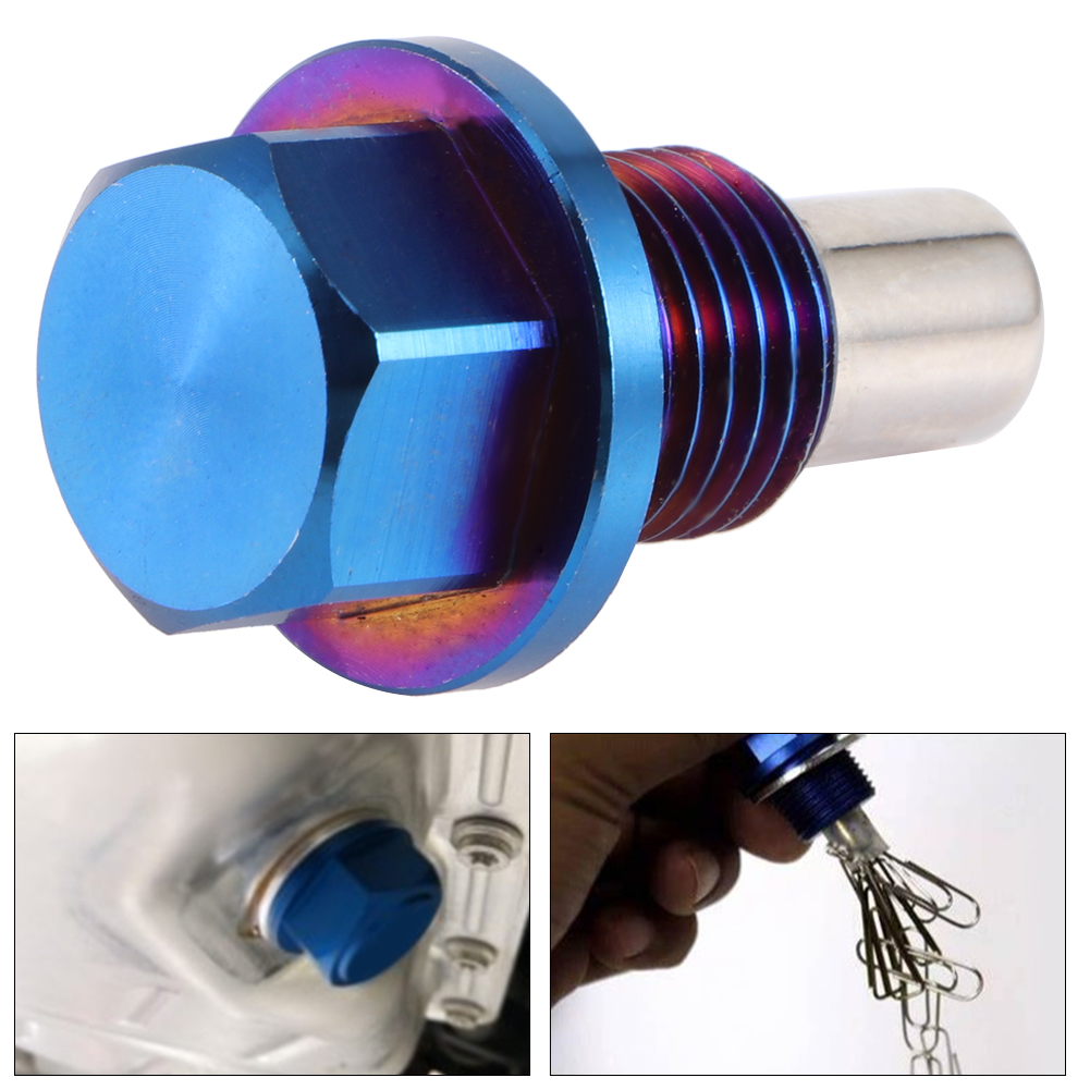 Magnetischer Ölwannen-rücklauf-ablassschrauben-adapter Aus Aluminiumlegierung M12x1,25