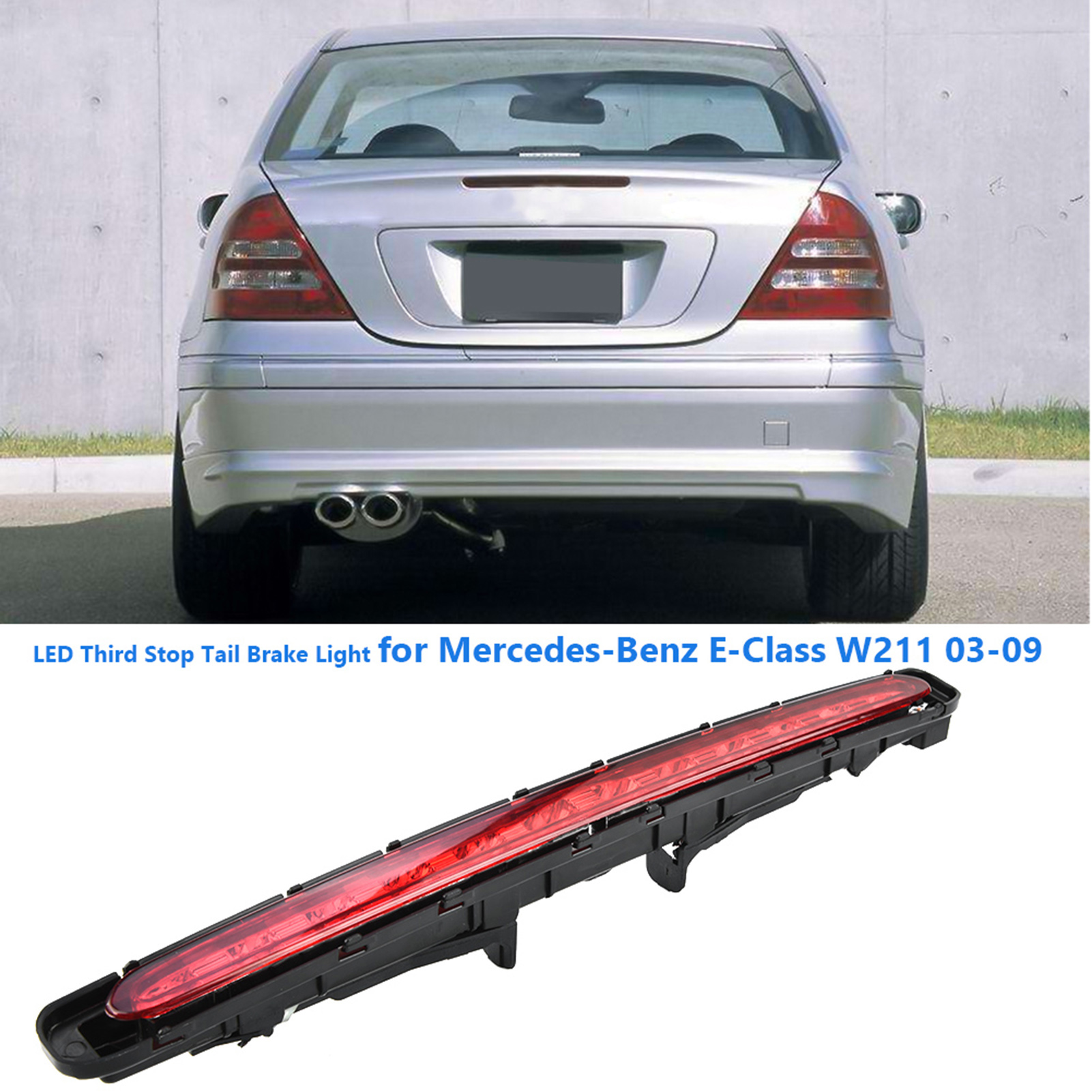 Led-rückleuchte (3. Bremsleuchte) Für Mercedes E-klasse E320 E350 E55, Rote Lampe, Art.-nr. 2118201556