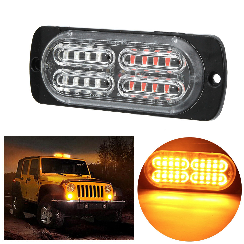 Ultradünne Blitzleuchte, Universelle Warnleuchte 930v, Transporter, Auto, Ip66, Blitz-notlicht (zufällige Farbe)