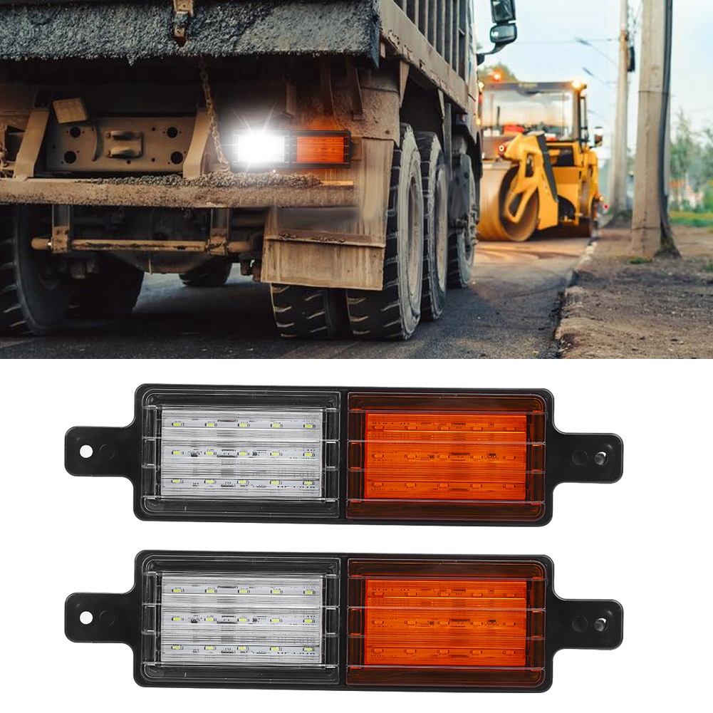 Universelle 30-led-rückleuchten (10–30 W, Zweifarbig) Für Lkw, Paar Rückfahr- Und Bremsleuchten, Kompatibel Mit Nutzfahrzeugen